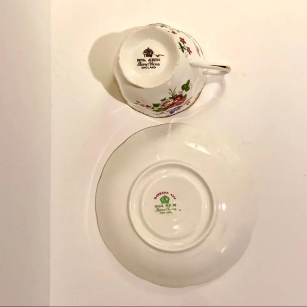 Royal Albert Barbara Ann Footed Cup & Saucer - Picture 4 of 5